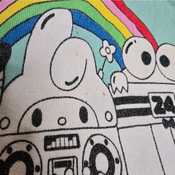 Hello Sanrio x JapanLA knit Hello Kitty metallic oversized sparkle sweater RARE - Picture 13 of 16